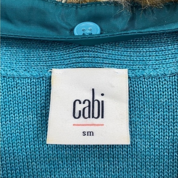 Cabi Tearoom Faux Fur Button Down Cardigan - Picture 6 of 8